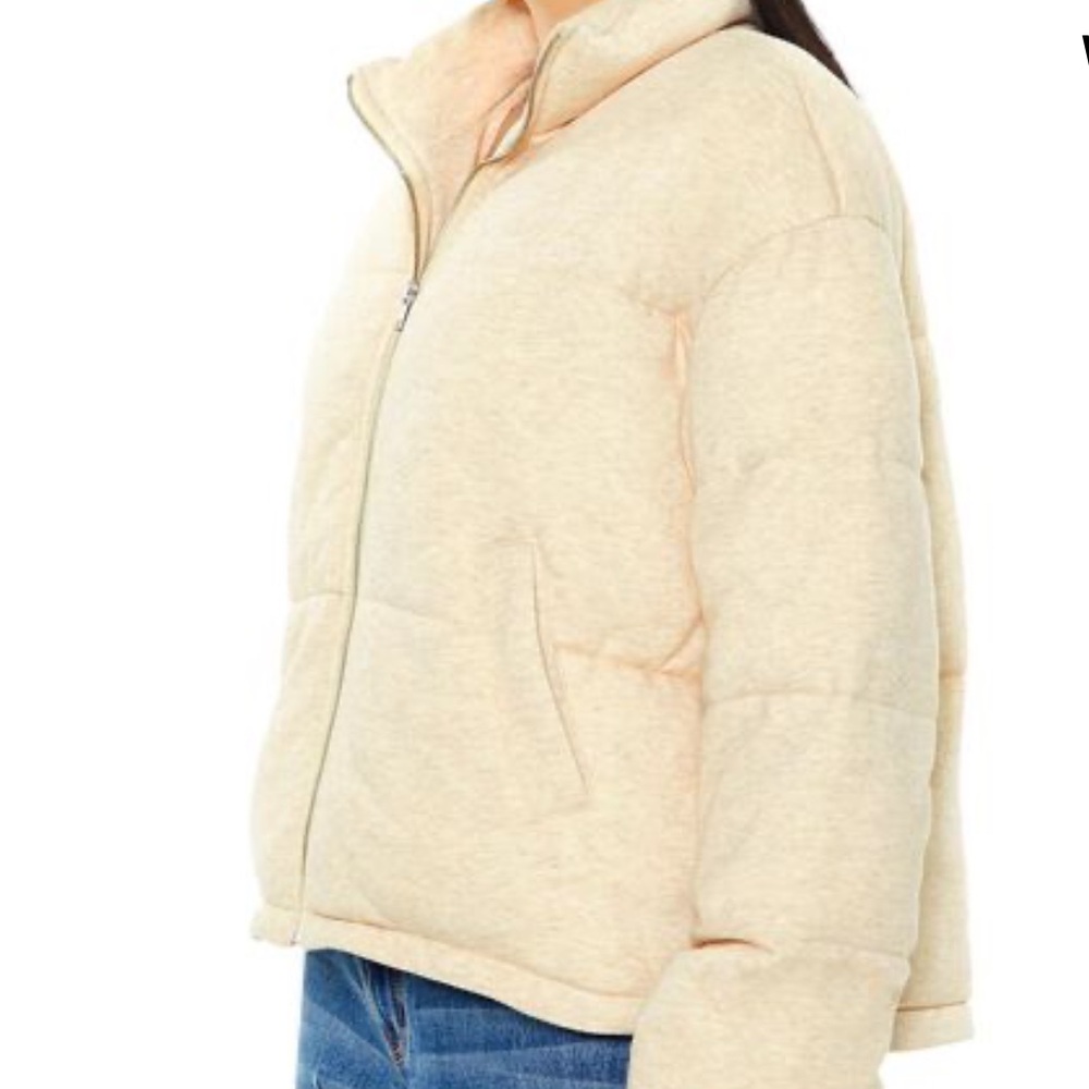 **New**Quilted French Terry Puffer sweater size s - Picture 15 of 16